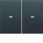 KNX e/s K.x Klawisze z soczewką do modułu przycisku 2-kr, antracyt, mat