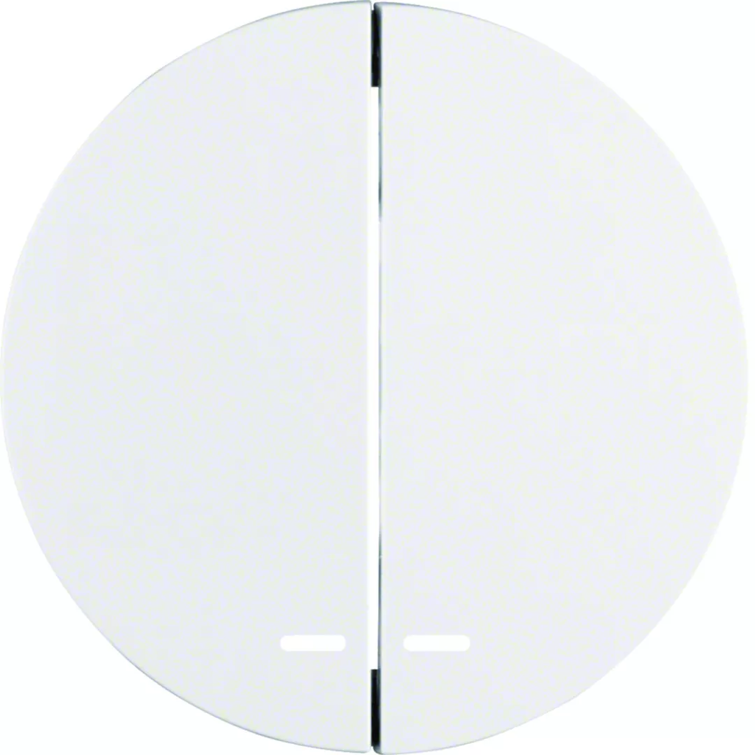 R.x Klawisze z przezroczystą soczewką do łącznika dwuklawiszowego, biały