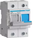 Modułowy rozłącznik bezpiecznikowy poziomy D02 1P+N 63A 400VAC 110/220VDC