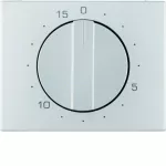 K.5 Płytka czołowa z pokrętłem do mech łącznika czasowego 0-15 min, alu