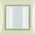 B.Kwadrat/S.1 System przywoławczy Sygnalizator świetlny z ramką, kremowy połysk