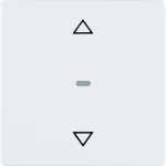 Q.x Przycisk żaluzjowy komfort do sterowników żaluzjowych biały, aks