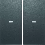 KNX e/s B.x Klawisze z soczewką do modułu przycisku 2-kr, antracyt mat, lak.