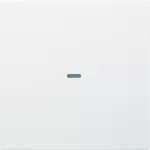 KNX e/s B.x Klawisz z soczewką do modułu przycisku 1-kr, biały, mat