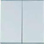 lumina Klawisze do łączników 2-klawiszowych, srebrny