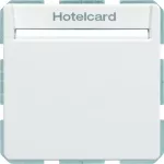 Q.x Łącznik przekaźnikowy na kartę hotelową, biały, aksamit