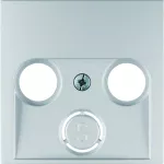 B.Kwadrat/B.7 Płytka czołowa do gniazda antenowego 2- i 3-wyj. alu