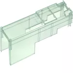 LV osłona zacisków do rozłączników bezp. listwowych LVS NH00 szyny 185mm długa