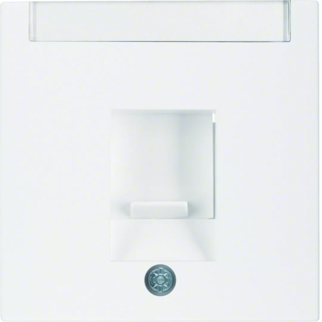 B.X/S.1 Płytka czołowa pojedyncza zas. chr. p. kurz., p.opis., biały