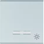 lumina Klawisz kontrolny z symbolem „Światło”, srebrny