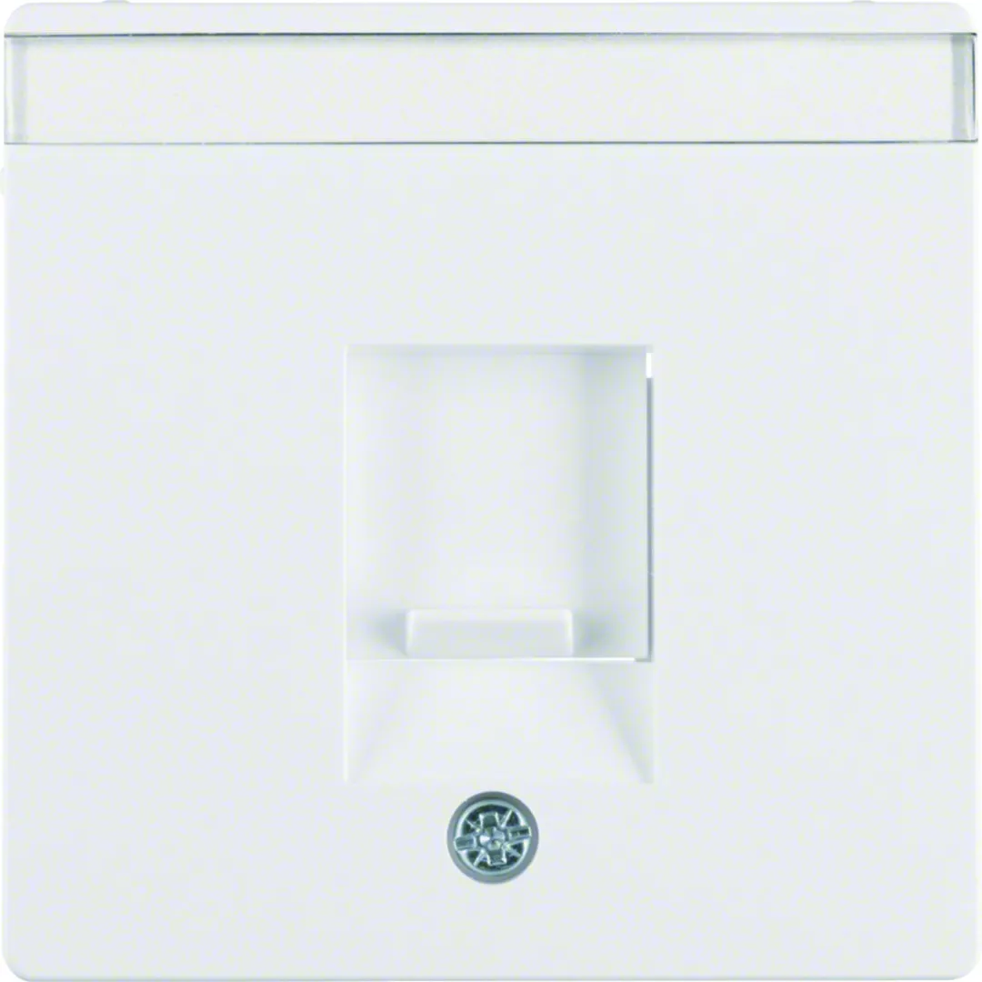 Q.x Płytka czołowa pojedyncza zas. chr. p. kurz., p.opis., biały, aks