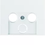 K.1 Płytka czołowa do gniazda antenowego 2- i 3-wyj. biały