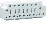 Listwa zaciskowa licznikowa 100A 3+N z zaciskami napięciowymi z pokrywą plomb.