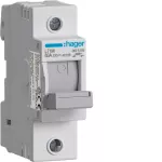 Modułowy rozłącznik bezpiecznikowy poziomy D02 1P 63A 400VAC 110/220VDC