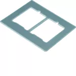 tehalit.GB-EG Płytka montażowa GTVD2/300 2xRJ45 18x22,8 aluminium