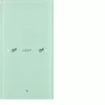 KNX TS Sensor dotykowy 1-krotny konfigurowalny, szkło, białe