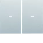 KNX e/s K.x Klawisze z soczewką do modułu przycisku 2-kr, alu mat, lak.