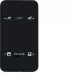 R.1 Sensor dotykowy 2-krotny konfigurowalny, szkło, czarny