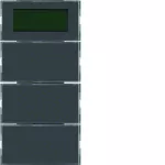 B.3/B.7 Przycisk 3-kr z reg. temp. i wyśw., do ram. alu i antracyt