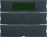 KNX system K.1 Przycisk 2-kr z reg. temp. i wyśw., antracyt