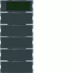 B.3/B.7 Przycisk 5-kr z reg. temp. i wyśw., do ram. alu i antracyt