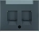 K.1 Płytka czołowa podwójna zas. chr. p. kurz., p.opis., ant mat, lak