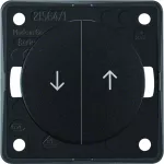 Integro Flow Łącznik żaluzj. wielokl. przyc., nadr. symb. "Strzałka", czarny