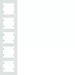 lumina intense Ramka 5-krotna pionowa, biały