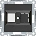 lumina Płytka podwójna Keystone Jack, czarny