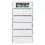 S.1/B.3/B.7 Przycisk 5-kr z reg. temp. i wyśw., do ram. biał. i krem.