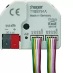 KNX e/s secure Wejście przyciskowe z wyjściem sterującym LED, 4-we + 4-wy