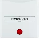 B.X/S.1 Nasadka z nadrukiem i czerw. socz. łącz. k. hotel., biały
