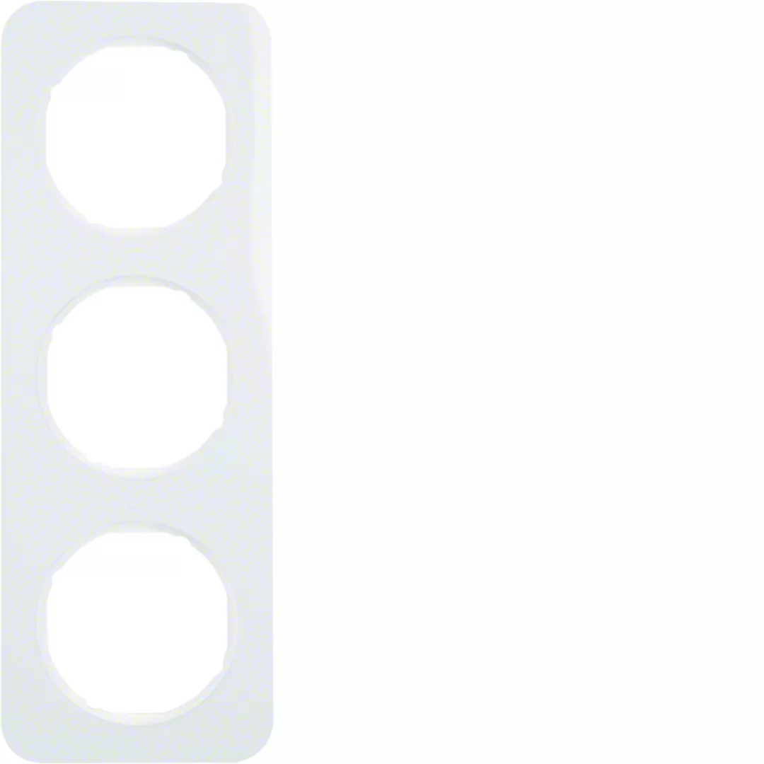 R.1 Ramka 3-krotna, biały, połysk