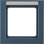 Q.3 Ramka 1-krotna z polem opisowym, antracyt, aksamit
