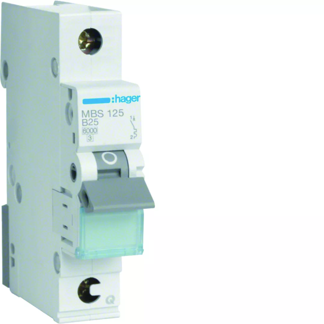MCB Wyłącznik nadprądowy Icn=6000A 1P B 25A QuickConnect