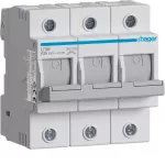 Modułowy rozłącznik bezpiecznikowy poziomy D02 3P 63A 400VAC 110/220VDC