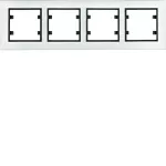 lumina passion Ramka 4-krotna pozioma, aluminium srebrne