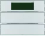 KNX system K.5 Przycisk 2-kr z reg. temp. i wyśw., alu