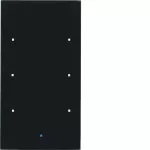 KNX TS Sensor dotykowy 3-krotny, szkło, czarne