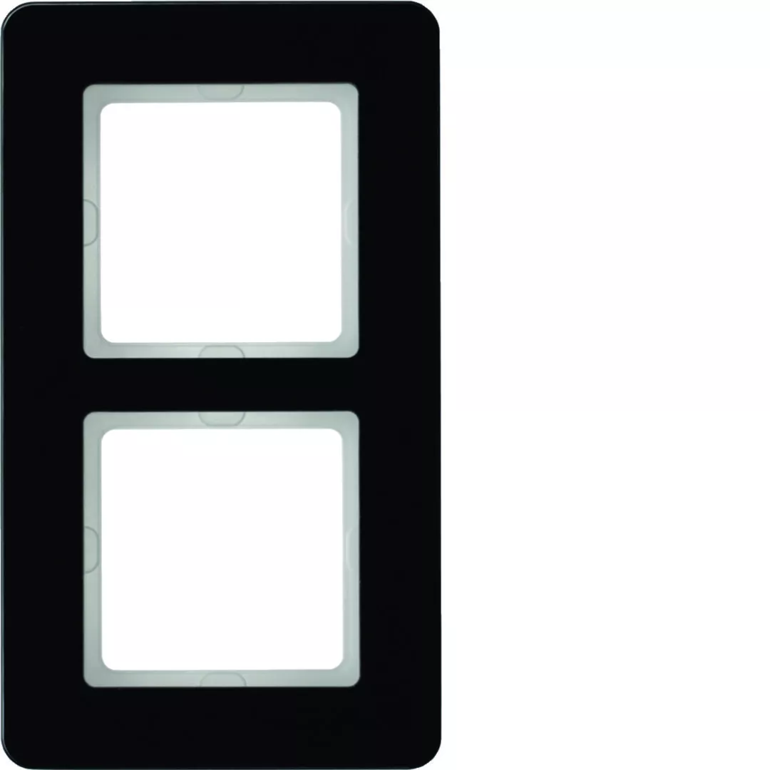 Q.7 Ramka 2-krotna, szkło, czarny
