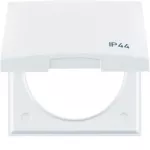 Integro Flow Ramka z pokrywą z nadrukiem "IP44" biały