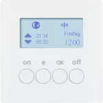 Q.x KNX RF quicklink Łącznik czas. ster. załącz. i mech. zas., biały, aks