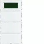 S.1/B.3/B.7 Przycisk 3-kr z reg. temp. i wyśw., do ram. biał. i krem.