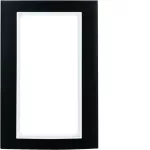 B.3 Ramka z dużym wycięciem alu cz/biały