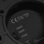 CHLOE COMPLETE NATYNKOWA 7W CCT 230V 45ST IP20 UGR<19 FI90X100MM CZARNY OKRĄGŁA