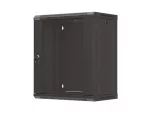 SZAFA INSTALACYJNA RACK WISZĄCA 19" 12U 540X350 CZARNA DRZWI PRZESZKLONE LANBERG (FLAT PACK)