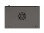 SZAFA INSTALACYJNA RACK WISZĄCA 19" 12U 540X350 CZARNA DRZWI PRZESZKLONE LANBERG (FLAT PACK)