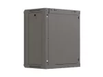 SZAFA INSTALACYJNA RACK WISZĄCA 19" 12U 540X350 CZARNA DRZWI PRZESZKLONE LANBERG (FLAT PACK)