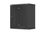 SZAFA INSTALACYJNA RACK WISZĄCA 19" 12U 540X350 CZARNA DRZWI PRZESZKLONE LANBERG (FLAT PACK)