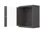 SZAFA INSTALACYJNA RACK WISZĄCA 19" 12U 540X350 CZARNA DRZWI PRZESZKLONE LANBERG (FLAT PACK)